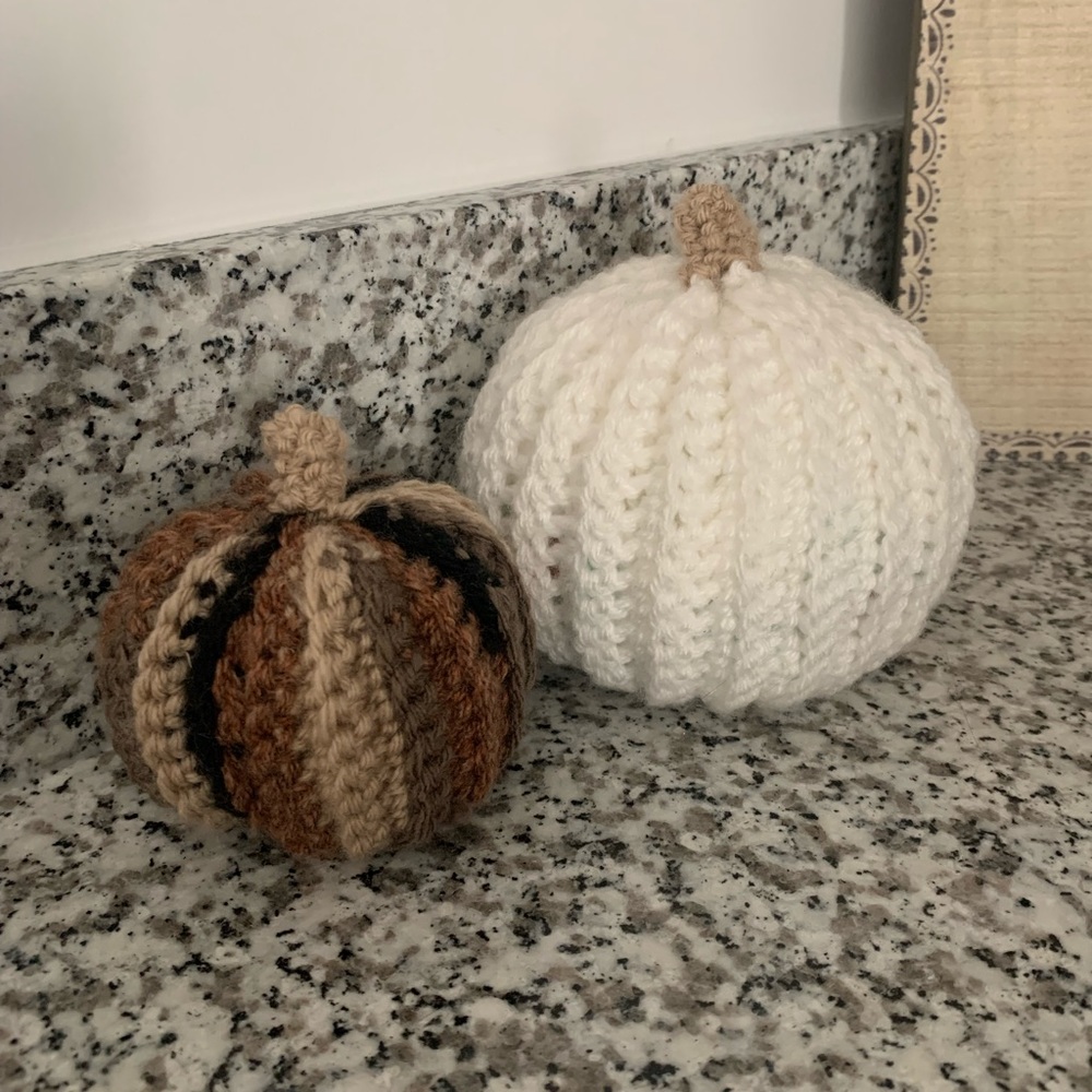 White Crochet Pumpkin🤍🧶